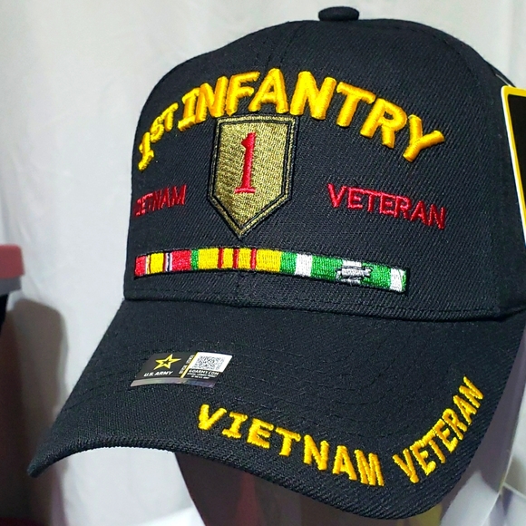 MILITARY U.S. ARMY 1st INFANTRY Division Vietnam Veteran Hat - Picture 2 of 5
